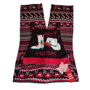 Eyeshadow Large Happy Y'allidays Western Sequin Jumpsuit